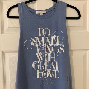 Spiritual Gangster blue tank